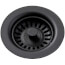 Disposer Flange with Removable Basket Strainer and Rubber Stopper Black, LKQD35BK