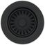 Polymer Drain Fitting with Removable Basket Strainer and Rubber Stopper Black, LKQS35BK