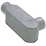 1/2" Threaded LL Type Rigid Conduit Body with Cover - Aluminum