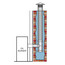30' x 5.5" Stainless Steel Single Wall Chimney Lining Kit