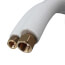 1/4" LL x 1/2" SL Mini Split Refrigerant Line Set w/ Flare Nuts, 3/8" Insulation (15 Ft.)