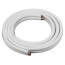 1/4" LL x 1/2" SL Mini Split Refrigerant Line Set w/ Flare Nuts, 3/8" Insulation (15 Ft.)