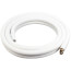 3/8" LL x 5/8" SL Mini Split Refrigerant Line Set w/ Flare Nuts, 1/2" Insulation (15 Ft.)