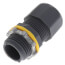 1/2" Low-Profile Strain Relief Non-Metallic Cord Connector (Cord Range: .100-.360)