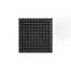 5" x 5" LQ5 Squares Pattern Strainer, 2" Throat (Matte Black)