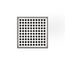 5" x 5" LQ5 Squares Pattern Strainer, 2" Throat (Polished Stainless Steel)