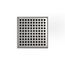5" x 5" LQ5 Squares Pattern Strainer, 2" Throat (Satin Stainless Steel)