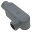 1/2" Threaded LR Type Rigid Conduit Body with Cover & Gasket - Aluminum