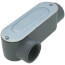 1" Threaded LR Type Rigid Conduit Body with Cover & Gasket - Aluminum