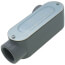 1" Threaded LR Type Rigid Conduit Body with Cover & Gasket - Aluminum