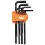 10 Piece Long Hex Key Set, Metric