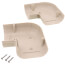 3" 90-Degree Flat Elbow Bend (Natural)