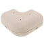 3" 90-Degree Flat Elbow Bend (Natural)