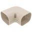3" 90-Degree Flat Elbow Bend (Natural)
