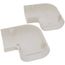 3" 90-Degree Flat Elbow Bend (White)