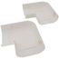 4" 90-Degree Flat Elbow Bend (White)