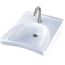 LT308#01 1 Hole Wall Mount HDCP Bathroom Sink (Cotton White)