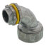 1/2" Zinc Liquid Tight 90-Degree Elbow Connector