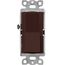 Claro Single Pole Switch 15a (Brown)