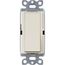 Claro 120vac/600w Single Pole Rocker Switch (Light Almond)