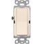 Claro 3-way Rocker Switch 15a (Light Almond)