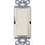 Claro 120vac/600w 3-way Rocker Switch w/ Locator Light (Light Almond)