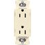 Claro 15a Duplex Receptacle (Almond)