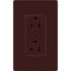 Claro 15a Duplex Receptacle (Brown)