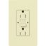 Claro 15a GFCI Self Testing Receptacle (Almond)