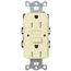 Claro 15a GFCI Self Testing Receptacle (Almond)