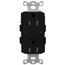 Claro 15a GFCI Self Testing Receptacle (Black)
