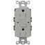 Claro 15a GFCI Self Testing Receptacle (Gray)