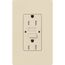 Claro 15a GFCI Self Testing Receptacle (Light Almond)