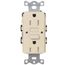 Claro 15a GFCI Self Testing Receptacle (Light Almond)