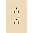 15a Claro Duplex Receptacle (Ivory)