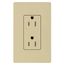 Claro 15a Tamper Resistant Duplex Receptacle(Ivory)