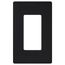 Claro Wall Plate 1 Gang (Black)