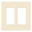 Claro Wall Plate 2 Gang (Almond)