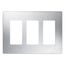 Claro Wall Plate 3 Gang (Stainless Steel)