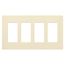Claro Wall Plate 4 Gang (Almond)