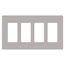 Claro Wall Plate 4 Gang (Gray)