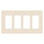 Claro Wall Plate 4 Gang (Light Almond)