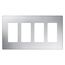 4-gang Claro Stainless Steel