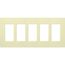 Claro Wall Plate 5 Gang (Almond)
