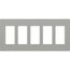 Claro Wall Plate 5 Gang (Gray)