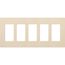 Claro Wall Plate 5 Gang (Light Almond)