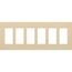Claro Wall Plate 6 Gang (Ivory)