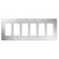 Claro Wall Plate 6 Gang (Stainless Steel)