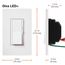 Diva LED+ 3-Way Paddle & Dimmer Switch 150W (Brown)