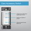 Caseta Claro Smart Accessory Switch (Brown) (120V, 6A)
